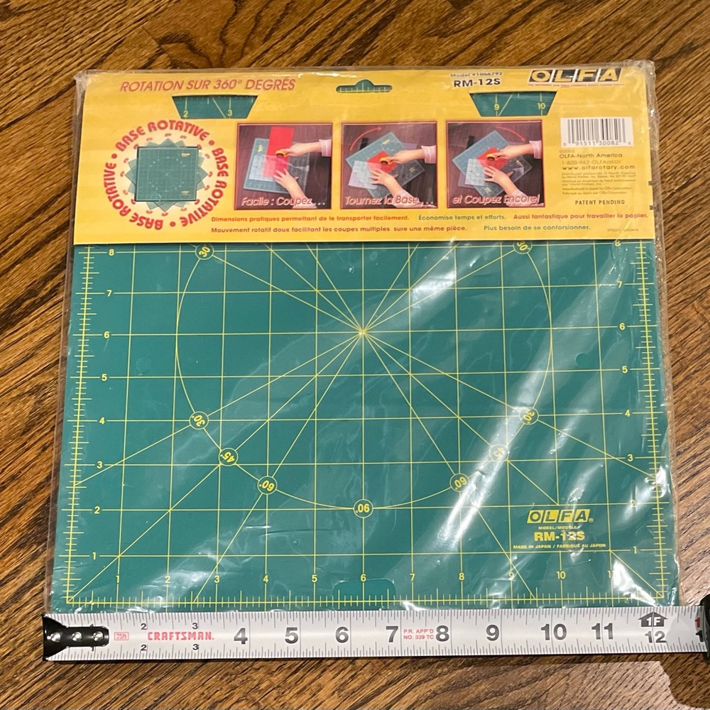 NWT Olfa Spinning Rotary Mat 12" x12" (FINAL PRICE $45)